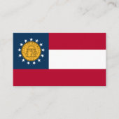 Carte De Visite Drapeau et sceau géorgiens, Drapeau de Géorgie (Devant)