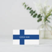 Carte De Visite Drapeau finlandais, Drapeau finlandais (Debout devant)