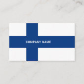 Carte De Visite Drapeau finlandais, Drapeau finlandais (Devant)