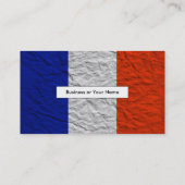 Carte De Visite drapeau français (Dos)