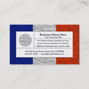 Carte De Visite drapeau français