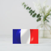 Carte De Visite Drapeau français (Debout devant)