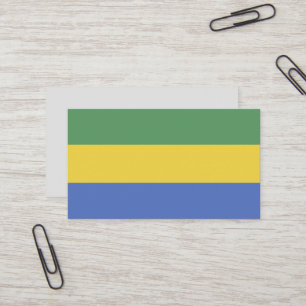 Carte De Visite Drapeau Gabon