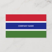 Carte De Visite Drapeau gambien, Drapeau de la Gambie (Devant)