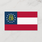 Carte De Visite Drapeau géorgien, Drapeau géorgien (Devant)