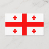 Carte De Visite Drapeau géorgien, Drapeau géorgien (Devant)