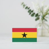 Carte De Visite Drapeau ghanéen, Drapeau du Ghana (Debout devant)