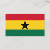 Carte De Visite Drapeau ghanéen, Drapeau du Ghana (Devant)