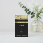 Carte De Visite Drapeau Gold American (Debout devant)