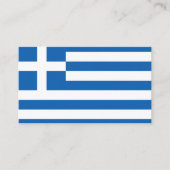 Carte De Visite Drapeau grec, Drapeau grec (Devant)