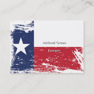 Carte De Visite Drapeau grunge du Texas