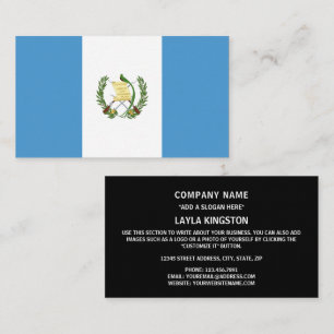 Carte De Visite Drapeau guatémaltèque, Drapeau du Guatemala