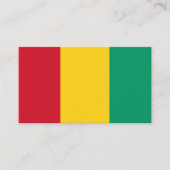 Carte De Visite Drapeau guinéen, Drapeau de Guinée (Devant)