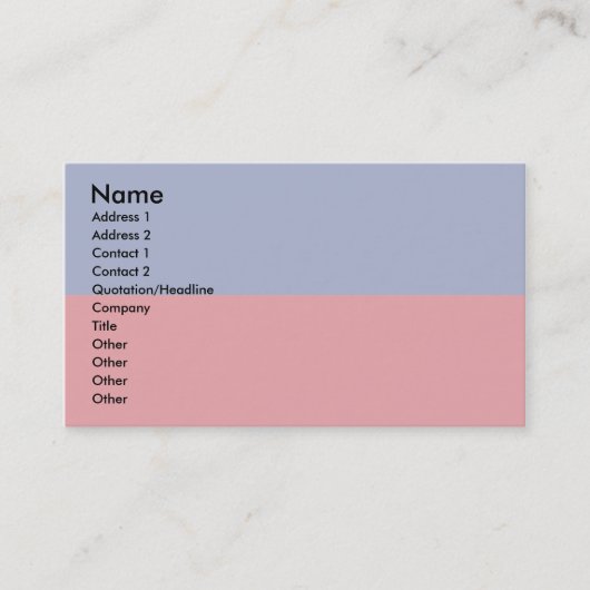 Carte De Visite Drapeau haïtien (Devant)