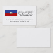 Carte De Visite Drapeau haïtien classique (Devant / Derrière)