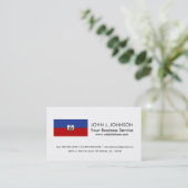 Carte De Visite Drapeau haïtien classique (Debout devant)