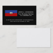 Carte De Visite Drapeau haïtien classique (Devant / Derrière)