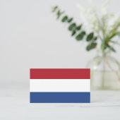 Carte De Visite Drapeau hollandais, Drapeau de Pays-Bas (Debout devant)