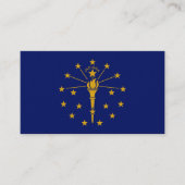 Carte De Visite Drapeau Hoosier, Drapeau de l'Indiana (Devant)