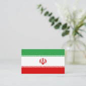 Carte De Visite Drapeau iranien, Drapeau iranien (Debout devant)