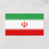 Carte De Visite Drapeau iranien, Drapeau iranien (Devant)