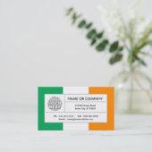 Carte De Visite drapeau irlandais (Debout devant)