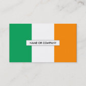 Carte De Visite drapeau irlandais (Dos)