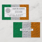 Carte De Visite drapeau irlandais (Devant / Derrière)