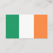 Carte De Visite Drapeau irlandais, Drapeau de la République d'Irla (Devant)