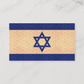 Carte De Visite Drapeau israélien Motif Vintage (Dos)