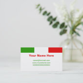 Carte De Visite Drapeau italien (Debout devant)