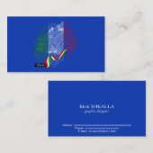 Carte De Visite Drapeau italien (Devant / Derrière)