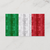 Carte De Visite Drapeau italien en bois (Dos)
