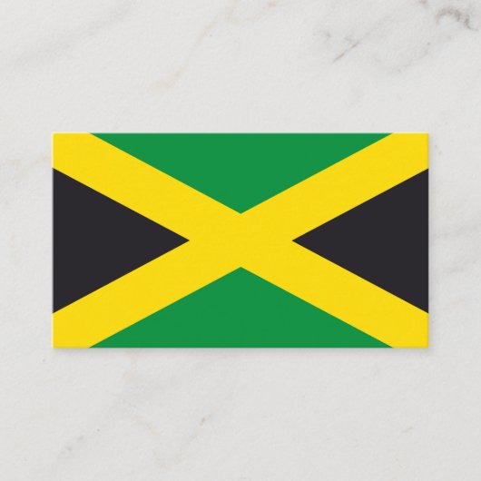 Carte De Visite Drapeau jamaïcain (Devant)