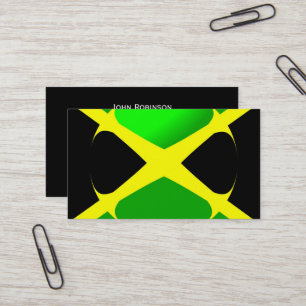 Carte De Visite Drapeau jamaïcain