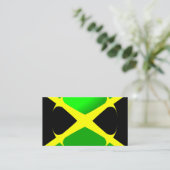 Carte De Visite Drapeau Jamaïcain (Debout devant)