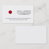 Carte De Visite Drapeau japonais (Devant / Derrière)