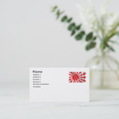 CARTE DE VISITE DRAPEAU JAPONAIS DE MARINE (Debout devant)