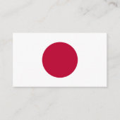 Carte De Visite Drapeau japonais, Drapeau japonais (Devant)