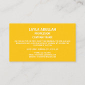 Carte De Visite Drapeau kazakh et Emblème national, Kazakhstan (Dos)