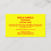 Carte De Visite Drapeau kirghize, drapeau du Kirghizistan (Dos)