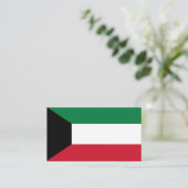 Carte De Visite Drapeau koweïtien, Drapeau du Koweït (Debout devant)
