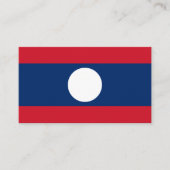 Carte De Visite Drapeau lao, Drapeau du Laos (Devant)