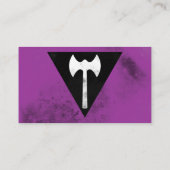 Carte De Visite Drapeau lesbien Labrys (Dos)