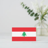 Carte De Visite Drapeau libanais (Debout devant)