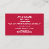 Carte De Visite Drapeau libérien et armoiries, Drapeau du Libéria (Dos)