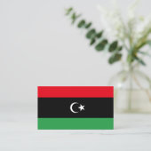 Carte De Visite Drapeau libyen, Drapeau libyen (Debout devant)