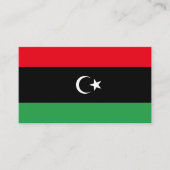 Carte De Visite Drapeau libyen, Drapeau libyen (Devant)