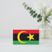 Carte De Visite Drapeau libyen & Emblème national, Drapeau de la L (Debout devant)