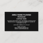 Carte De Visite Drapeau lituanien et armoiries, Drapeau de Lituani (Dos)